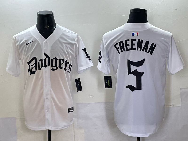 Men Los Angeles Dodgers #5 Freeman white Nike 2025 MLB jersey 0011->los angeles dodgers->MLB Jersey